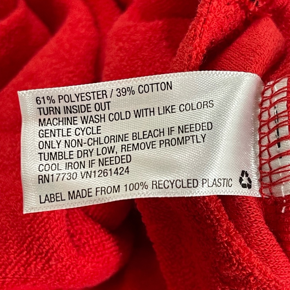 NWT Wild Fable terry cloth romper / swim cover in Red. No holes, stains or odors - Picture 4 of 8